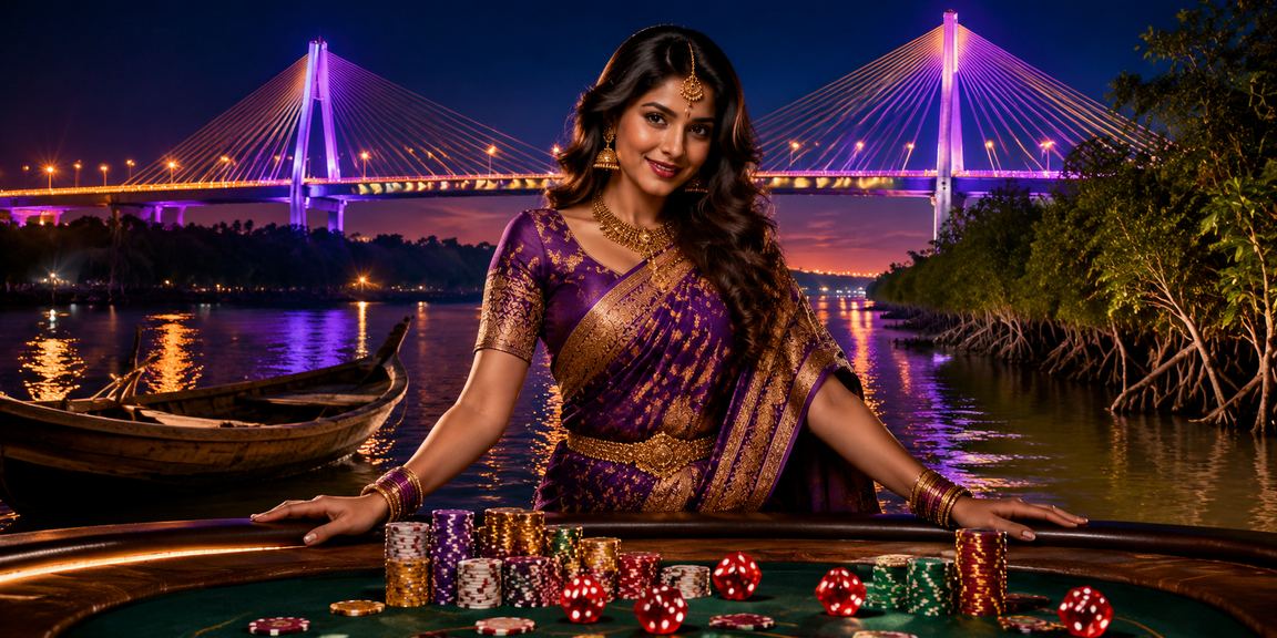 সুন্দরবনে ডাইস গেম খেলার দৃশ্য